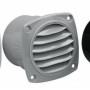 Ventilatierooster wit met flens