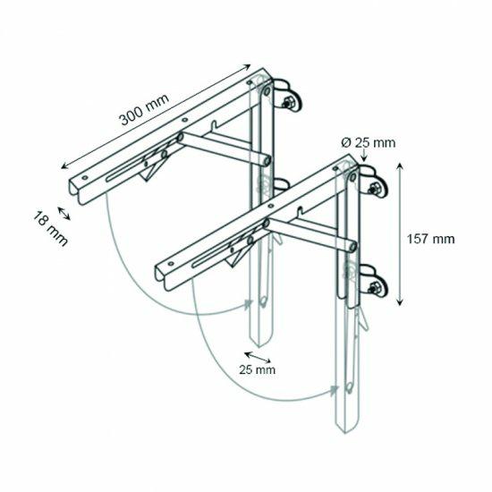 Montageset voor tafelblad