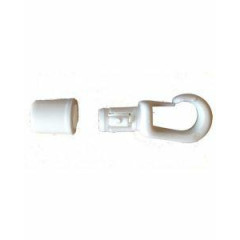 Witte patenthaken voor 5mm of 6mm
