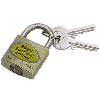CILINDER HANGSLOT 40mm RVS BEUGEL