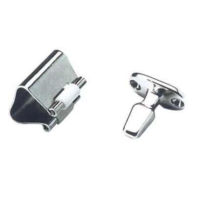 Rol-sluiting chroom 28mm