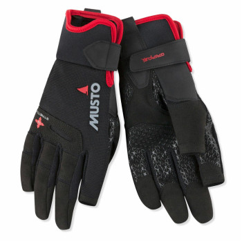 Musto Perf. Zeilhandschoenen M Lange vingers zwart