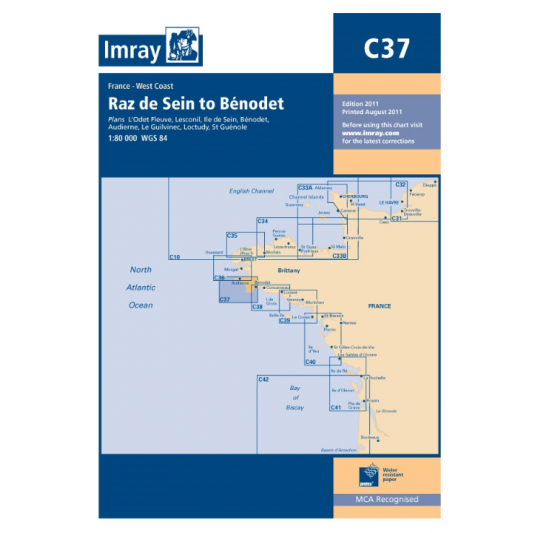 Imray C 37 - Raz de Sein to Benodet