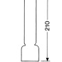 LAMPEGLAS 14 LIGNE X 210MM