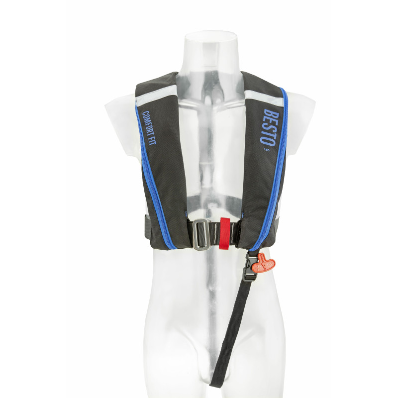 Comfort fit 180N zwart/blauw