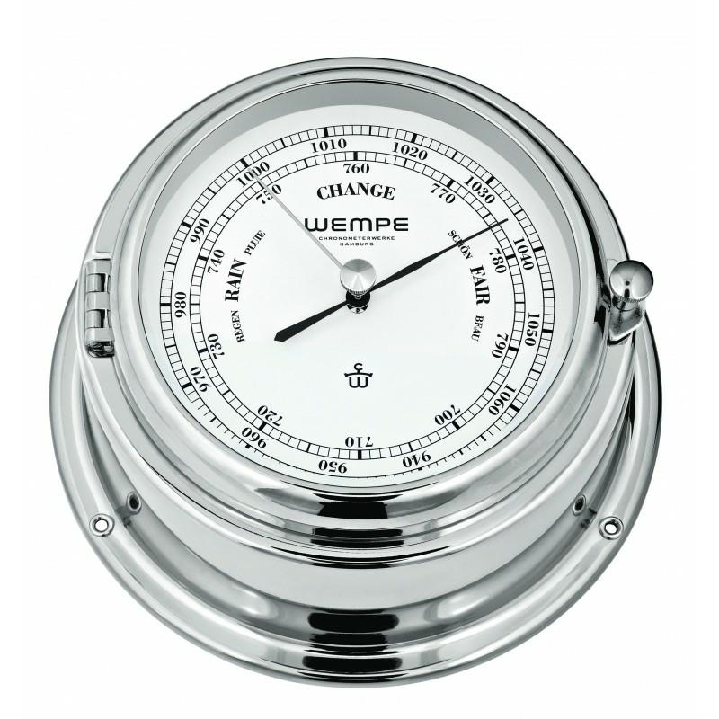 Bremen II Barometer - Verchroomd Messing