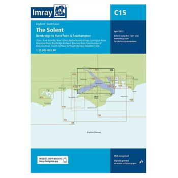 Imray C 15 - The Solent, Bembridge to Hurst Point and Southhampton