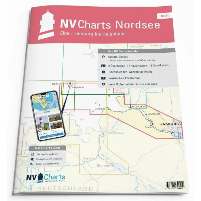 NV Atlas Duitsland DE 11 - Die Elbe, Hamburg bis Helgoland
