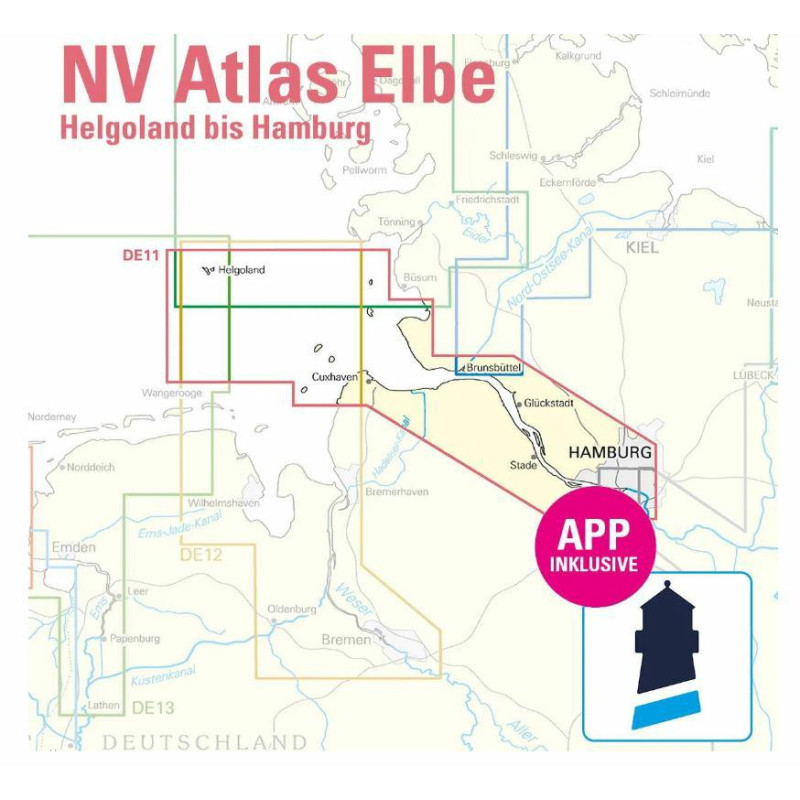 NV Atlas Duitsland DE 11 - Die Elbe, Hamburg bis Helgoland