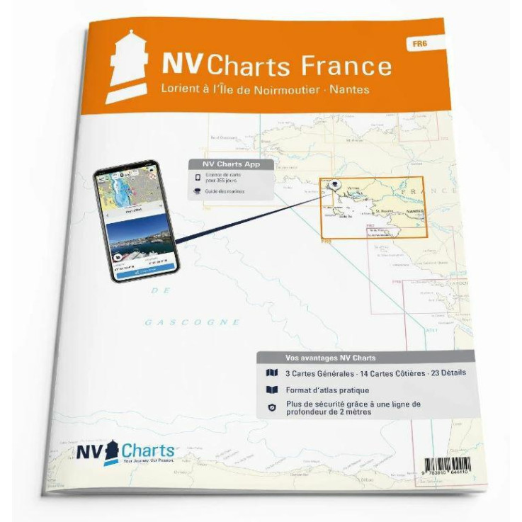 NV Atlas Frankrijk FR 6 - Lorient à Iles Noirmontiers & Nantes