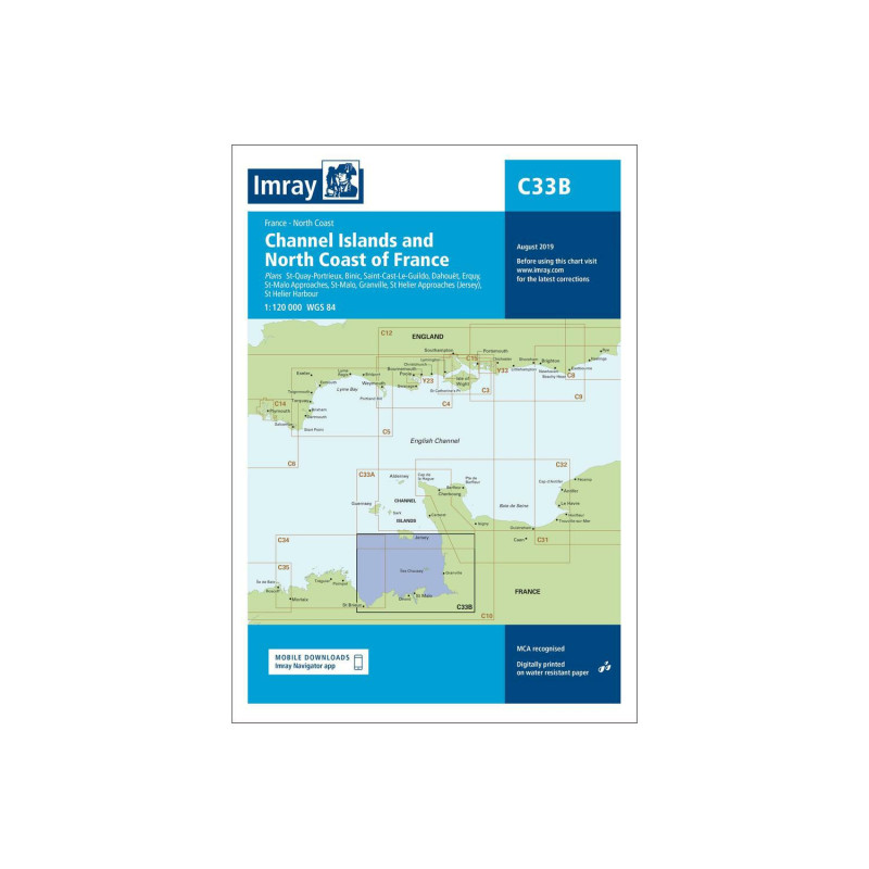 Imray C 33B - Channel Islands and North coast of France