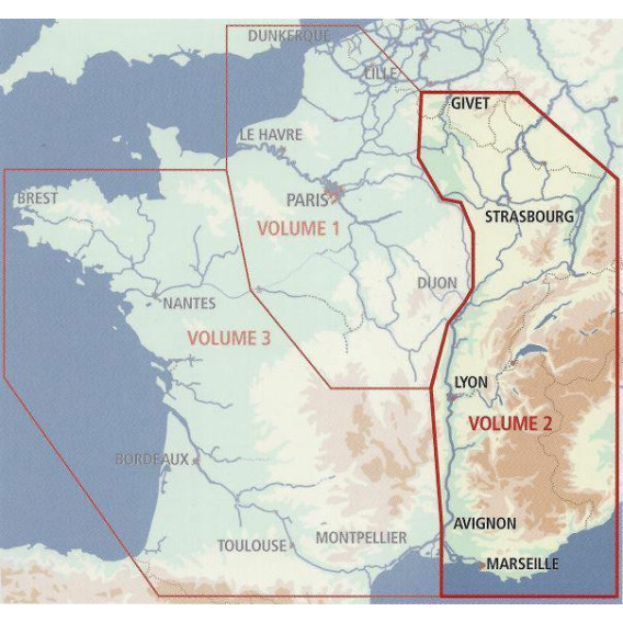 Inland Waterways of France Volume 2 Northeast and Southeast.