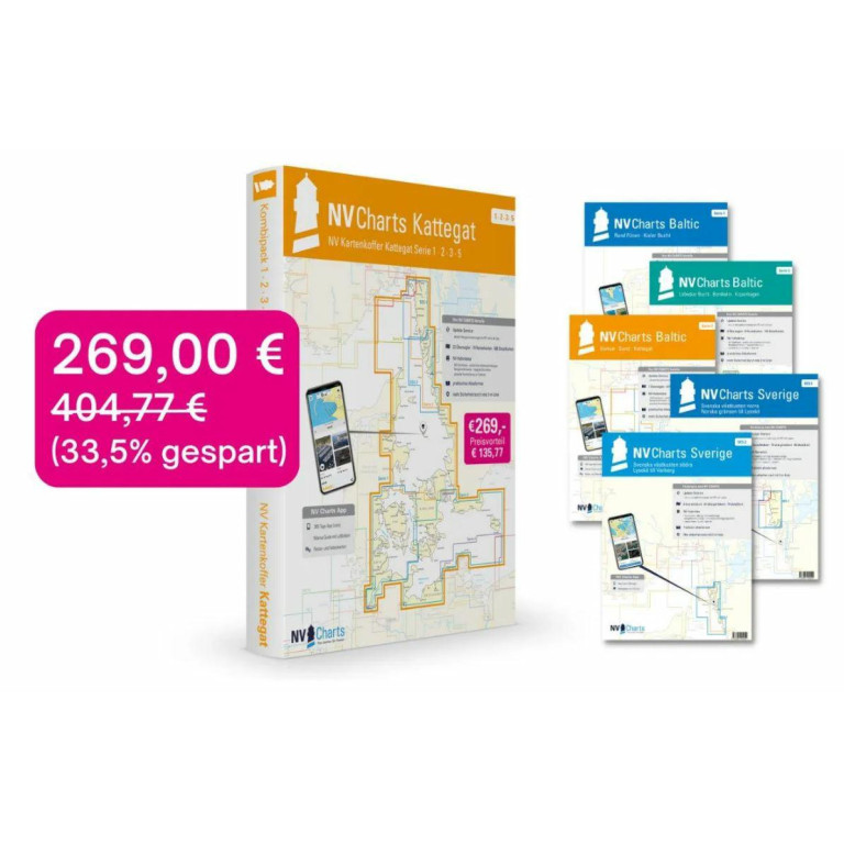 NV Charts Kartenkoffer Kattegat Serie 1-2-3-5.1-5.2