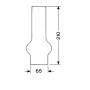 LANTAARNGLAS 20 LIGNE 21 CM