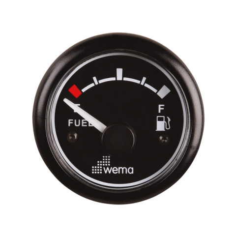 WEMA TANKMETER FUEL ZWART