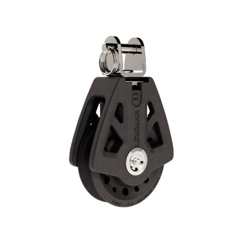 60MM Synchro Single blok met Toggle Zwart