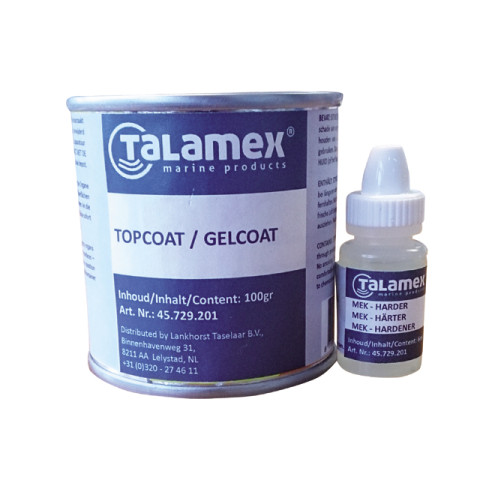 2 component transparant topcoat 100+6gr.