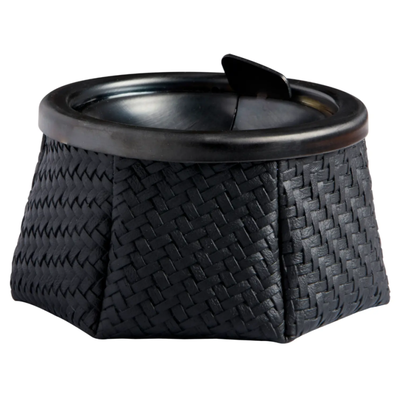 Windproof Asbak Rattan - Black