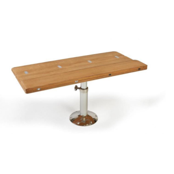 Klapbaar tafelblad Massief teak - 64x70/35cm