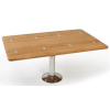Klapbaar tafelblad Massief teak - 64x70/35cm