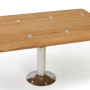 Klapbaar tafelblad Massief teak - 64x70/35cm