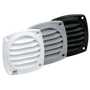 Ventilatierooster zwart 82x84
