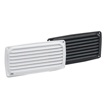 Ventilatierooster 20x10cm Zwart