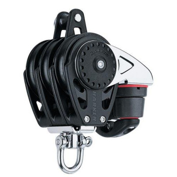 57mm Carbo drieschijfsblok met klem + hv