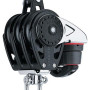 57mm Carbo drieschijfsblok met klem + hv
