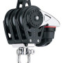 40mm Carbo drieschijfsblok met klem + hv