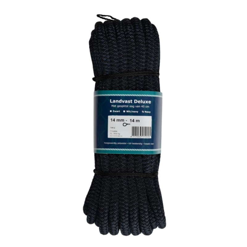 Landvast deluxe navy  14mm x14m lus 40cm