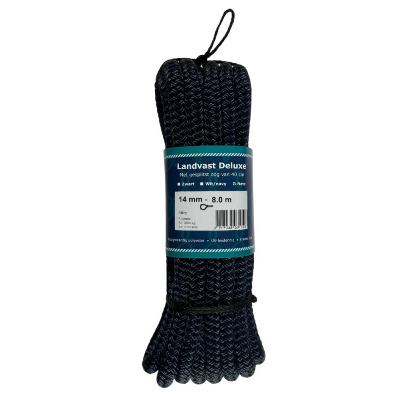 Landvast deluxe navy  14mm x 8m lus 40cm