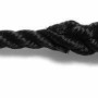 Fenderlijn met oog zwart 10mm-2,5m