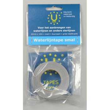 Waterlijntape Zwart 20mmx10m