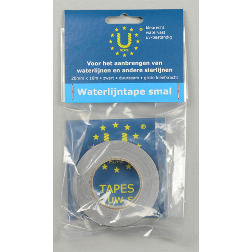 Waterlijntape Zwart 20mmx10m
