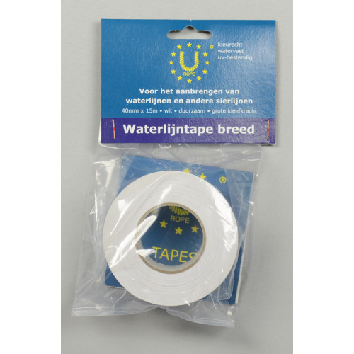 Waterlijntape Wit 40mmx15m