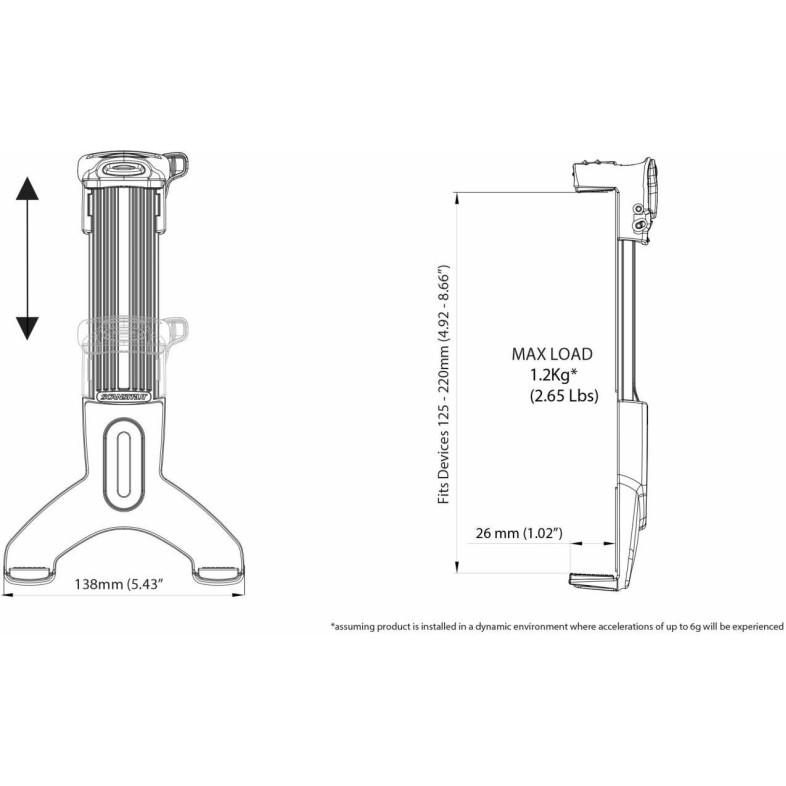 ROKK Mini top universele tablet houder
