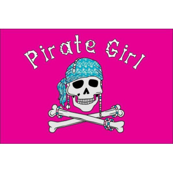 Piratenvlag - 30x45cm Pirate Girl