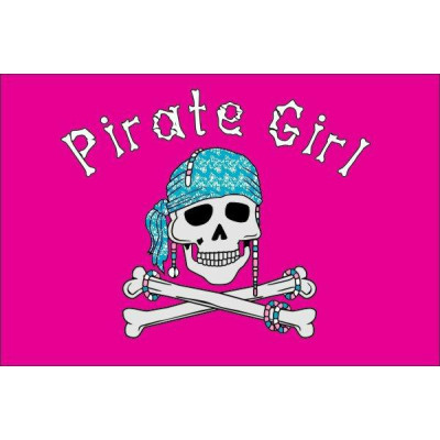 Piratenvlag - 30x45cm Pirate Girl