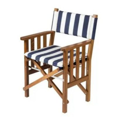 Kussen navy/wit Reg. stoel II