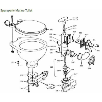 RM69 Pomp voor handtoilet comp.Wit